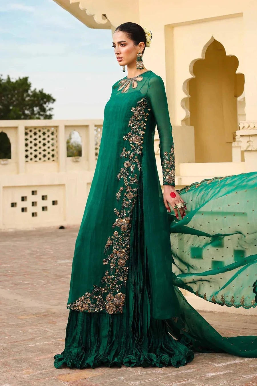 Noor- e- Sabz pakistani fashion outfit with coordinated formal…